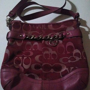 Purple Coach bag